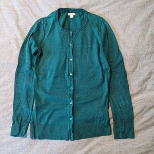 Merona Teal Button Down Cardigan XS